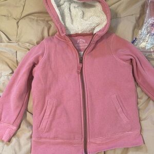 Primary Soft Pink Zip-Up Hoodie for Kids